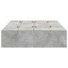 vidaXL Cadre de lit avec rangement Gris b&eacute;ton 120 x 190 cm