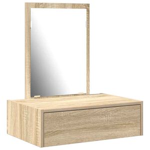 vidaXL Table de Toilette Marron 60 x 40 x 70 cm Bois d'ing&eacute;nierie