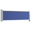 vidaXL Auvent lat&eacute;ral r&eacute;tractable de patio 80x300 cm Bleu