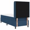 vidaXL Lit &agrave; ressorts avec matelas Bleu 80 x 200 cm tissu
