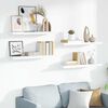 vidaXL &Eacute;tag&egrave;re murale flottante 4 pcs Blanc brillant 90x23,5x3,8cm MDF