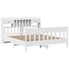 vidaXL Cadre de lit sans matelas blanc 180x200 cm bois massif de pin
