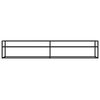 vidaXL Meuble TV transparent 220x40x40,5 cm verre tremp&eacute;