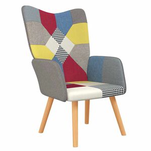 vidaXL Chaise de relaxation Patchwork Tissu
