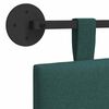 vidaXL T&ecirc;te de lit suspendue Ray&eacute; Vert fonc&eacute; 90 x 55 x 5 cm tissu