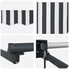 vidaXL Auvent r&eacute;tractable anthracite et blanc 4x3 m tissu et aluminium