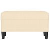 vidaXL Banc Crème 70x35x41 cm Tissu