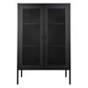 House Nordic Vitrine Anna avec porte en maille Noir