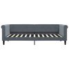 vidaXL Lit de repos sans matelas gris fonc&eacute; 90x200 cm velours