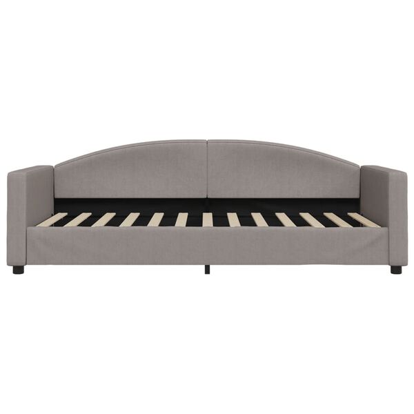 vidaXL Lit de repos sans matelas taupe 90x200 cm tissu