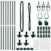 vidaXL Poteau de cl&ocirc;ture. 7 pcs Vert Acier