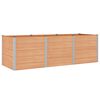 vidaXL Jardini&egrave;re sur&eacute;lev&eacute;e Marron 300 x 100 x 91 cm WPC et Aluminium