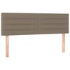 vidaXL T&ecirc;tes de lit Taupe 144x5x78/88 cm Tissu