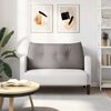 vidaXL Coussin de Dos Taupe 100 x 24 x 50 cm tissu