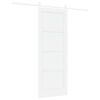 vidaXL Porte coulissante ORKDAL Blanc 78 x 202 cm Pin massif