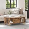 vidaXL Table basse Bois Ancien 90 x 50 x 26,5 cm Bois d'ing&eacute;nierie