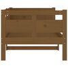 vidaXL Lit de jour sans matelas marron miel bois pin massif 80x200 cm