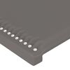 vidaXL Sommier &agrave; lattes de lit avec matelas Gris 180x200 cm Similicuir