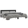 vidaXL Cadre de lit sans matelas noir 200x200 cm