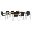 vidaXL Ensemble de salle &agrave; manger pour jardin 9 pc