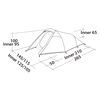 Easy Camp Tente tunnel Energy 200 Compact 2 personnes vert