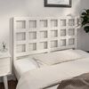 vidaXL T&ecirc;te de lit blanc 140,5x4x100 cm bois massif de pin