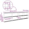 vidaXL Support de plantes &agrave; 3 niveaux Noir 400 x 32 x 104 cm Acier