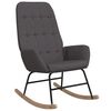 vidaXL Chaise &agrave; bascule Gris fonc&eacute; Tissu