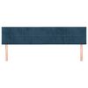 vidaXL T&ecirc;tes de lit 2 pcs Bleu fonc&eacute; 80x5x78/88 cm Velours