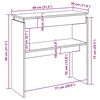 vidaXL Table console chêne sonoma 80x30x80 cm bois d'ingénierie