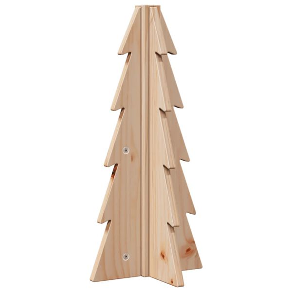 vidaXL Arbre de Noël en bois pour décoration 49 cm bois massif de pin
