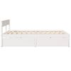 vidaXL Cadre de lit sans matelas blanc 140x200 cm bois de pin massif