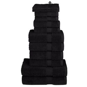 vidaXL Ensemble de serviettes de qualit&eacute; sup&eacute;rieure SOLUND 12 pcs bleu