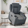 vidaXL Fauteuil inclinable &eacute;lectrique gris similicuir