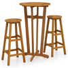 vidaXL Ensemble de bar 3 pcs Bois d'acacia solide