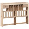 vidaXL Lit biblioth&egrave;que sans matelas 160x200 cm bois massif de pin