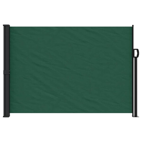 vidaXL Auvent latéral rétractable vert foncé 140x300 cm