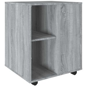 vidaXL Armoire roulante Sonoma gris 60x53x72 cm Bois d'ing&eacute;nierie