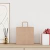 vidaXL Sacs en papier 250 pcs avec poign&eacute;es marron 26x17x25 cm