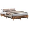 vidaXL Cadre de lit sans matelas ch&ecirc;ne fum&eacute; 120x190 cm bois ing&eacute;nierie
