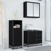 vidaXL Ensemble de mobilier de salle de bain 3 pcs Chêne noir