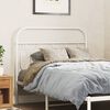 vidaXL T&ecirc;te de lit m&eacute;tal blanc 100 cm