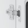 vidaXL Armoire murale de cuisine avec porte en verre Lucca noir