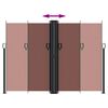 vidaXL Auvent lat&eacute;ral r&eacute;tractable marron 180x600 cm