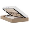 vidaXL Lit de Rangement avec matelas Cappuccino 120 x 190 cm Faux cuir