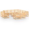 vidaXL Salon de jardin 12 pcs bois de pin massif