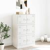 vidaXL Buffet blanc 67x39x107 cm acier