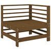 vidaXL Salon de jardin 7 pcs Marron miel Bois de pin massif