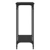 vidaXL Table console Ch&ecirc;ne noir 75 x 30.5 x 75 cm Bois d'ing&eacute;nierie