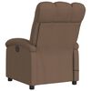 vidaXL Fauteuil inclinable de massage &eacute;lectrique marron tissu